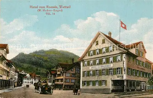 AK / Ansichtskarte Wattwil Hotel zum Roessle Wattwil