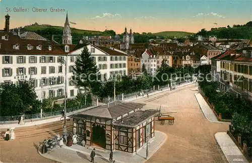 AK / Ansichtskarte St_Gallen_SG Oberer Graben St_Gallen_SG