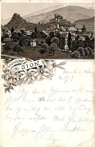 AK / Ansichtskarte Sion_VS Panorama Sion_VS