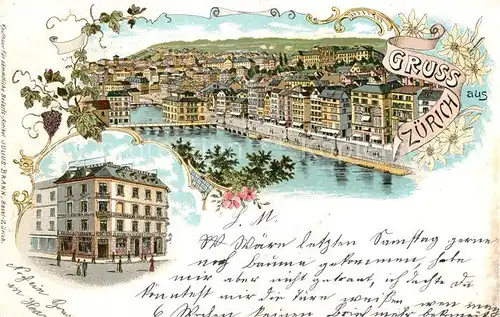 AK / Ansichtskarte Zuerich_ZH Panorama Kaufhaus Jul Brann Zuerich_ZH