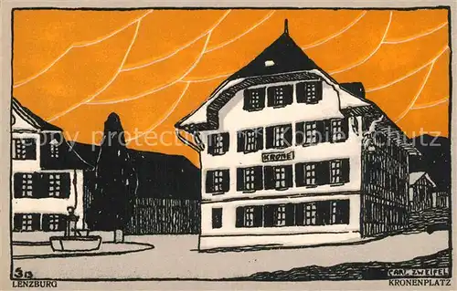 AK / Ansichtskarte Lenzburg_AG Kronenplatz Lenzburg AG