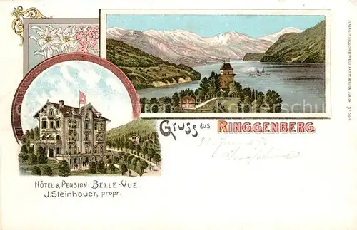 AK / Ansichtskarte Ringgenberg_Brienzersee Hotel Pension Belle Vue Ringgenberg Brienzersee