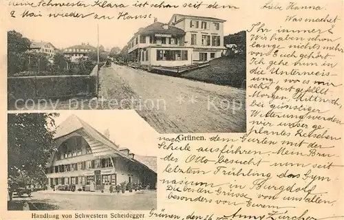 AK / Ansichtskarte Gruenen Handlung von Schwestern Scheidegger Gruenen