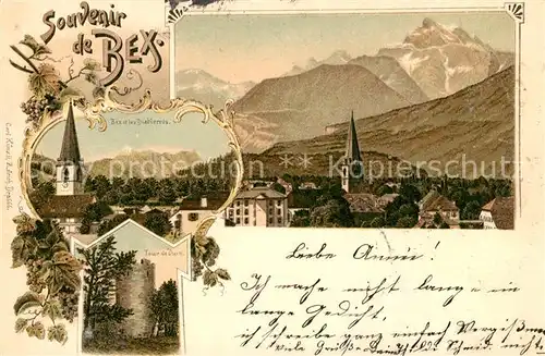 AK / Ansichtskarte Bex_VD Bex et les Diablerets Tour de Duin Bex_VD