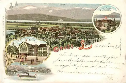 AK / Ansichtskarte Lachen_AR Hotel Pension Bad Nuolen Hotel zum Baeren Lachen_AR