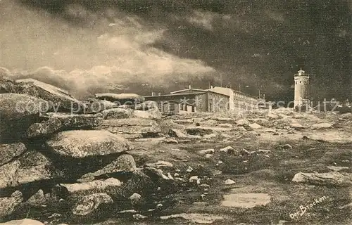 AK / Ansichtskarte Brocken_Harz Turm Hotel Brocken Harz