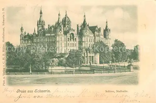 AK / Ansichtskarte Schwerin_Mecklenburg Schloss  Schwerin_Mecklenburg