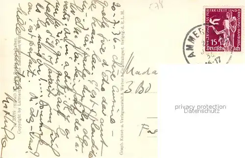 AK / Ansichtskarte Tutzing Starnberger See Fliegeraufnahme Tutzing