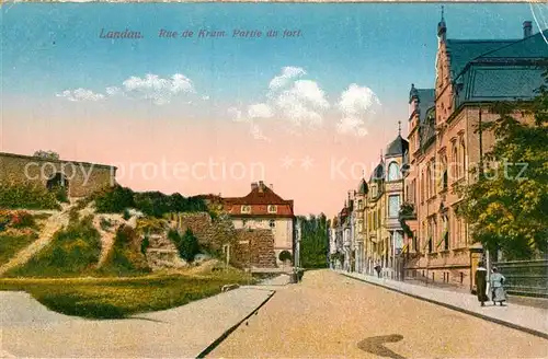 AK / Ansichtskarte Landau_Pfalz Rue de Kram  Landau Pfalz