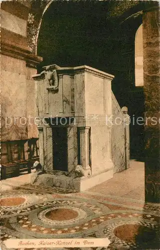 AK / Ansichtskarte Aachen Kaiser Kanzel im Dom Aachen