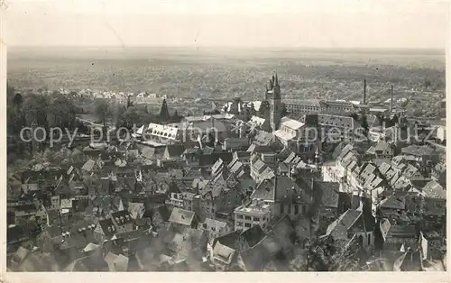 AK / Ansichtskarte Weinheim_Bergstrasse Fliegeraufnahme Weinheim_Bergstrasse