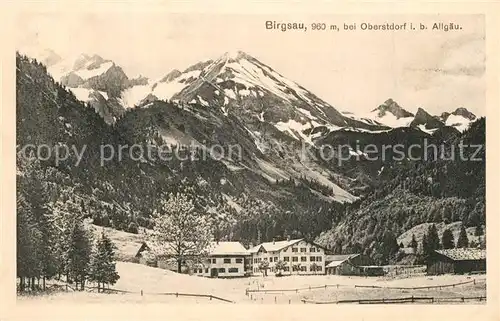 AK / Ansichtskarte Birgsau bei Oberstdorf  Birgsau