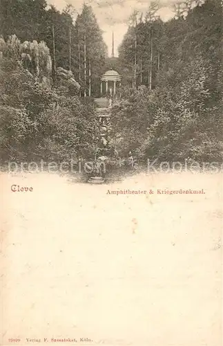 AK / Ansichtskarte Kleve Amphitheater und Kriegerdenkmal Kleve