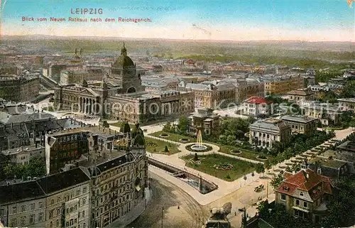 AK / Ansichtskarte Leipzig Blick vom Rathaus zum Reichsgericht Leipzig