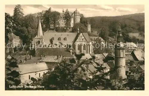 AK / Ansichtskarte Stolberg_Harz Kirchenpartie Stolberg Harz