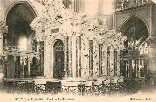 AK / Ansichtskarte Reims_Champagne_Ardenne Eglise Saint Remi Tombeau Reims_Champagne_Ardenne