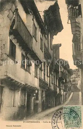 AK / Ansichtskarte Fuenterrabia Calle de Pampinot  Fuenterrabia