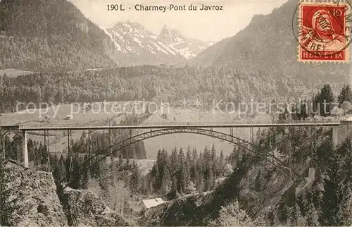 AK / Ansichtskarte Charmey Pont du Javroz  Charmey