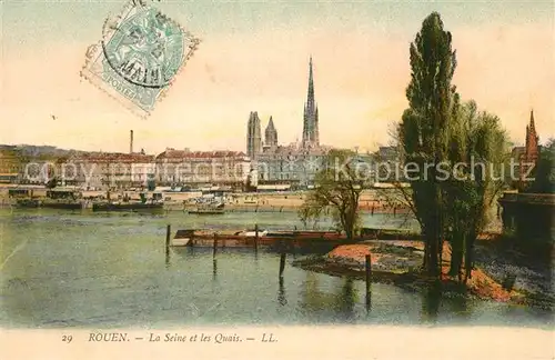 AK / Ansichtskarte Rouen Seine Quai Rouen