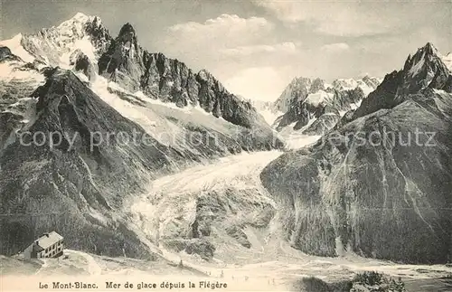 AK / Ansichtskarte Mont Blanc Mer de Glace Flegere Mont Blanc