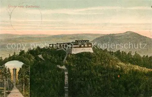 AK / Ansichtskarte Oybin Bergrestaurant Hochwald Aussichtsturm Lausitzer Gebirge Oybin