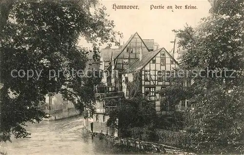 AK / Ansichtskarte Hannover Partie an der Leine Hannover
