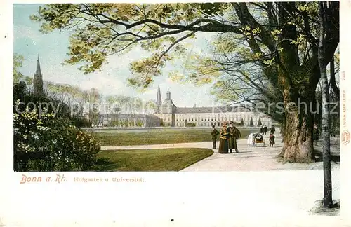 AK / Ansichtskarte Bonn_Rhein Hofgarten und Universitaet Bonn_Rhein