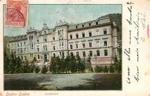 AK / Ansichtskarte Baden Baden Landesbad Baden Baden
