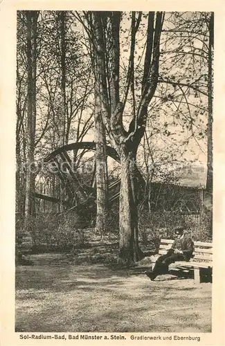 AK / Ansichtskarte Bad_Muenster_Stein_Ebernburg Gradierwerk und Ebernburg Bad_Muenster