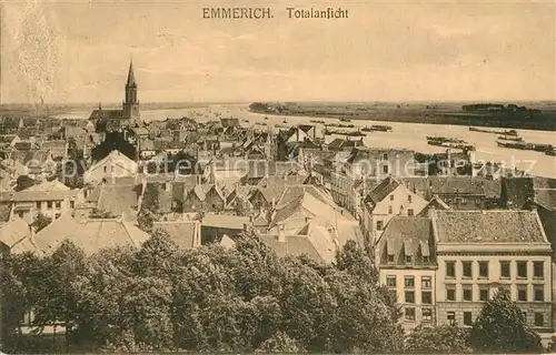 AK / Ansichtskarte Emmerich_Rhein Stadtpanorama Emmerich Rhein