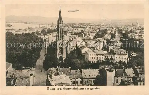 AK / Ansichtskarte Bonn_Rhein Stadtpanorama vom Muensterkirchturm aus gesehen Bonn_Rhein