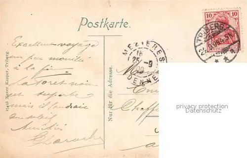 AK / Ansichtskarte Triberg_Schwarzwald Partie beim Wasserfall Triberg Schwarzwald