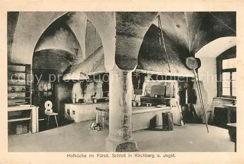 AK / Ansichtskarte Kirchberg_Jagst Hofkueche im Fuerstlichen Schloss Kirchberg_Jagst