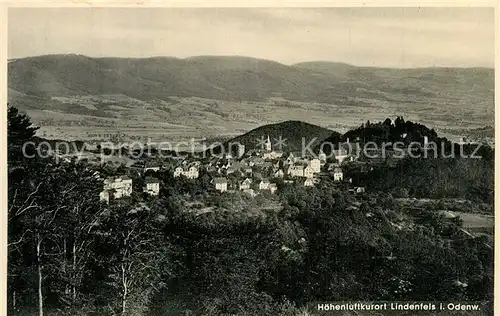 AK / Ansichtskarte Lindenfels_Odenwald Panorama Hoehenluftkurort Lindenfels Odenwald