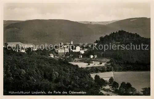 AK / Ansichtskarte Lindenfels_Odenwald Panorama Hoehenluftkurort Perle des Odenwaldes Lindenfels Odenwald