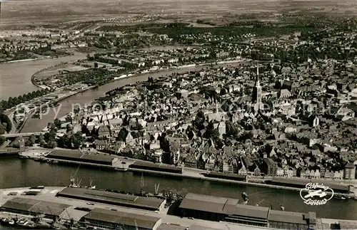 AK / Ansichtskarte Luebeck Fliegeraufnahme Luebeck