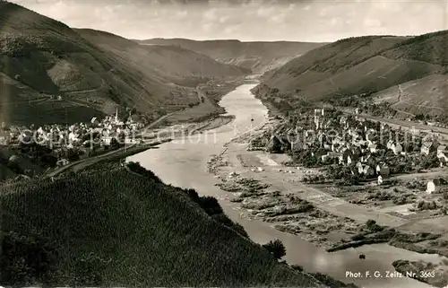 AK / Ansichtskarte Alf_Mosel Panorama Moseltal mit Alf und Bullay Alf_Mosel