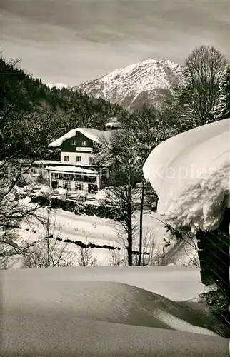 AK / Ansichtskarte Garmisch Partenkirchen Hotel Pension Forsthaus Graseck Winterlandschaft Alpen Garmisch Partenkirchen