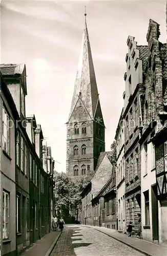 AK / Ansichtskarte Luebeck Blick auf St aegidien Kirche Luebeck