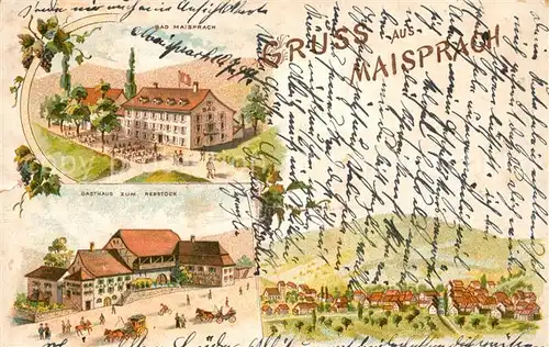 AK / Ansichtskarte Maisprach Bad Maisprach Gasthaus zum Rebstock Maisprach