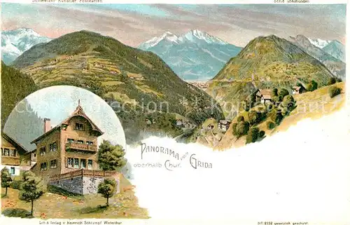 AK / Ansichtskarte Chur_GR Panorama von Grida Chur_GR