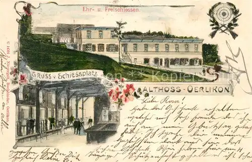 AK / Ansichtskarte Oerlikon_ZH Ehr und Freischiessen Schiessplatz Oerlikon ZH