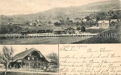 AK / Ansichtskarte Zaeziwil Panorama Bauernhof Zaeziwil