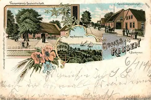 AK / Ansichtskarte Rissen Thimmermanns Gastwirtschaft Am Falkensteig Kalands Gastwirtschaft Rissen