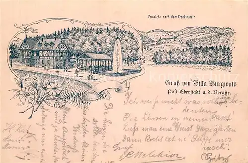 AK / Ansichtskarte Eberstadt_Darmstadt Panorama Eberstadt_Darmstadt