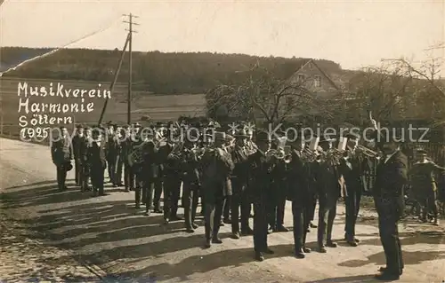 AK / Ansichtskarte Nohfelden Musikverein Harmonie Soettern 1925 Nohfelden