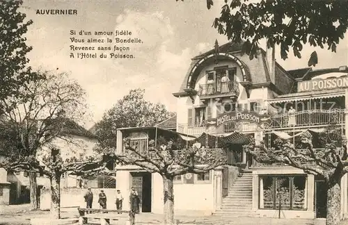 AK / Ansichtskarte Auvernier Hotel du Poisson Auvernier