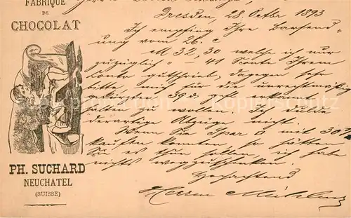 AK / Ansichtskarte Neuchatel_NE Fabrique de Chocolat Suchard Neuchatel NE