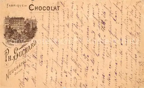 AK / Ansichtskarte Neuchatel_NE Fabrique de Chocolat Suchard Neuchatel NE