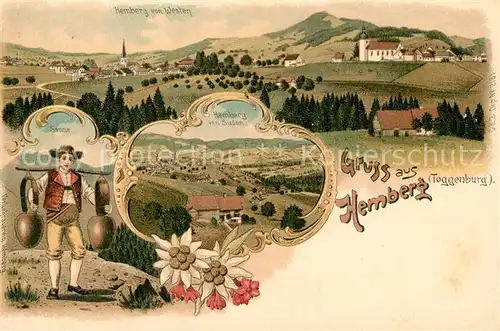 AK / Ansichtskarte Hemberg_SG Panorama Kirche Hemberg_SG